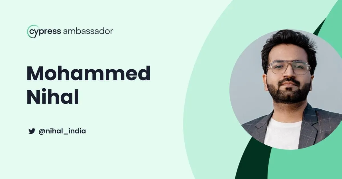 Cypress Ambassador, Mohammed Nihal