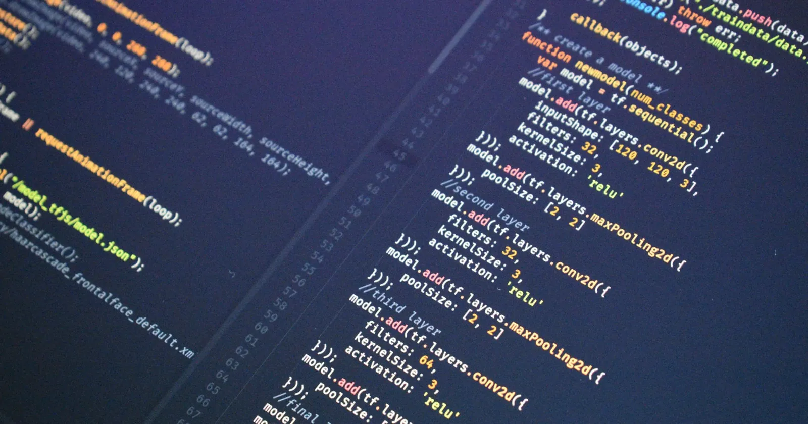 An abstract image of computer code in a code editor
